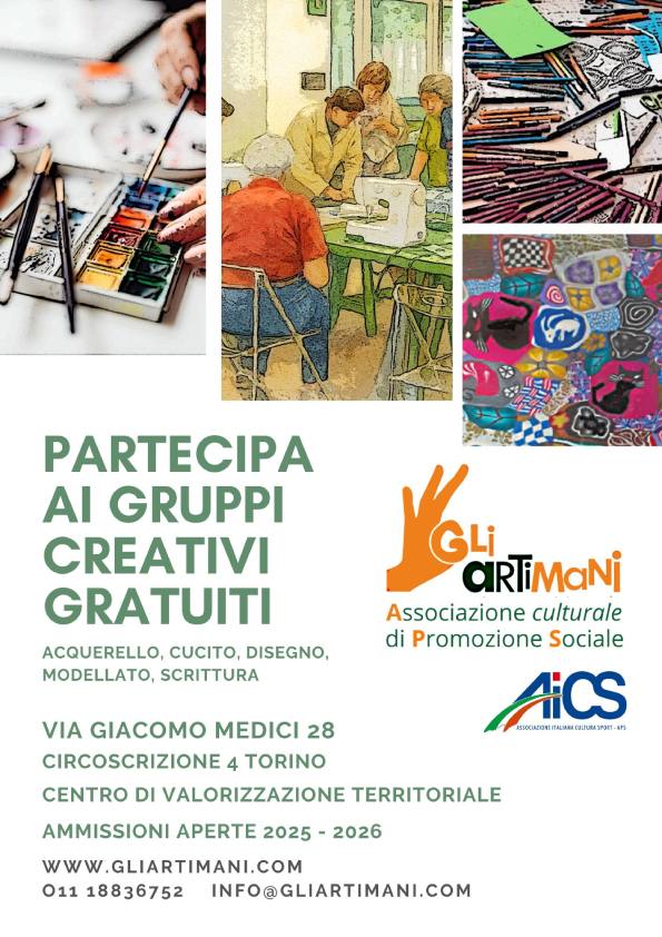 La creatività che fa bene: parte il nuovo anno con Gli Artimani al CVT Torino