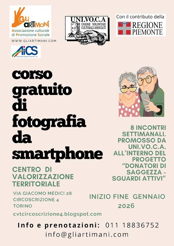 Corso gratuito di fotografia da smartphone per senior