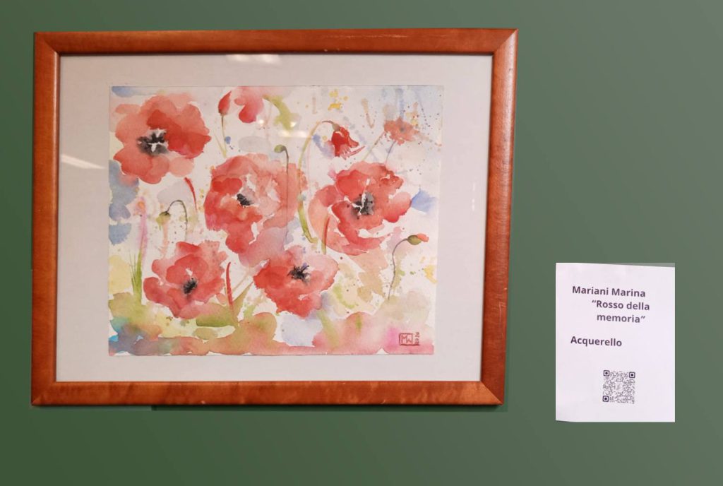 Quadro Rosso della memoria di Mariani Maria