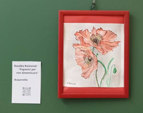 Quadro Papaveri per non dimenticare di Rosalba Raimondi